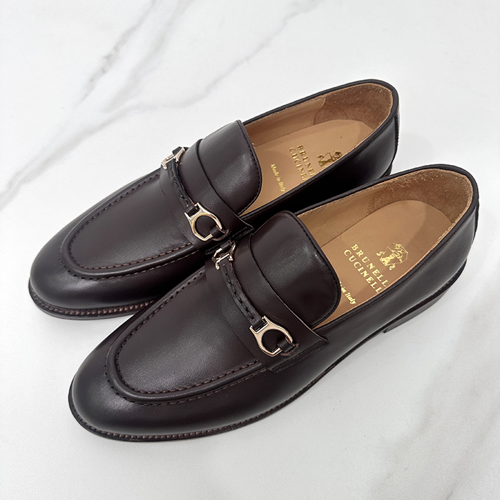 ブルネロクチネリ メンズ ストラップローファー -  Cucinelli Strap- brs3375x