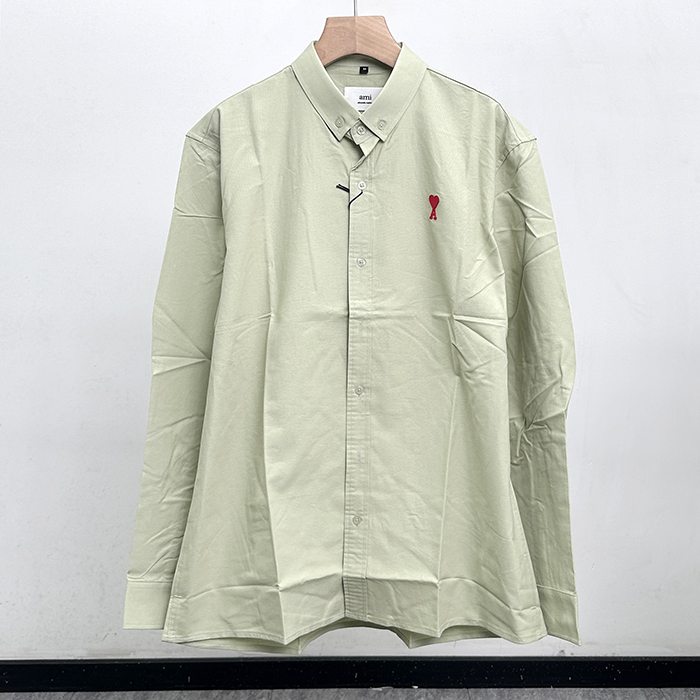 アーミーメンズ グリーン シャツ - Ami Green Shirts - amc250x