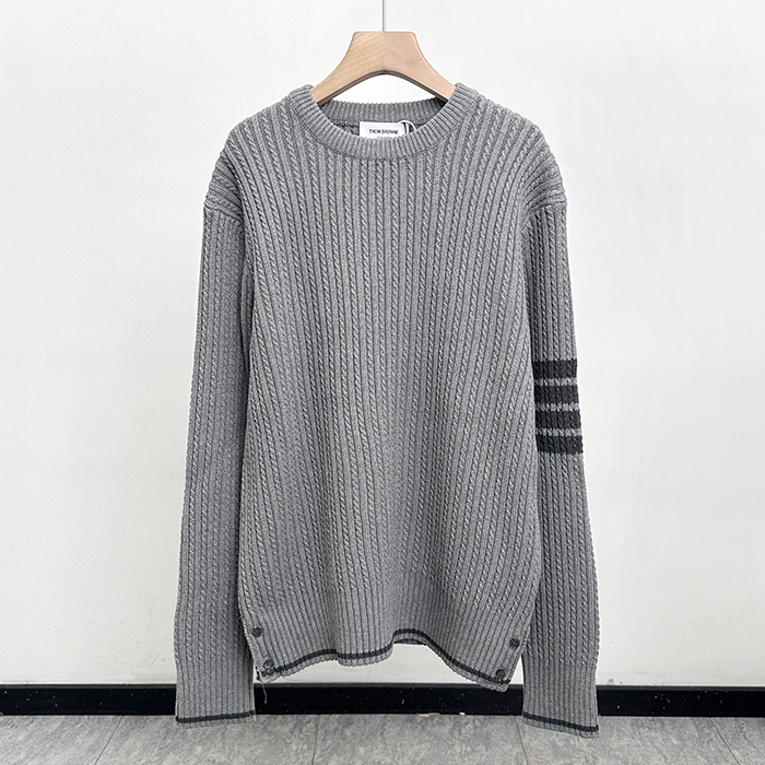 トムブラウン メンズ ラウンドネックセーター- er - thc8266x