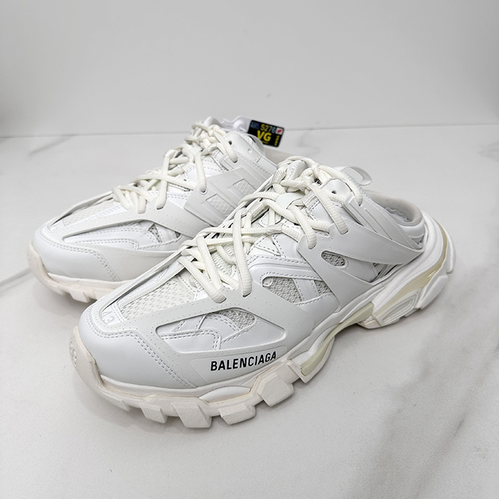 バレンシアガ ユニセックス トラック ホワイト ミュール スニーカー  - White  - ba681x