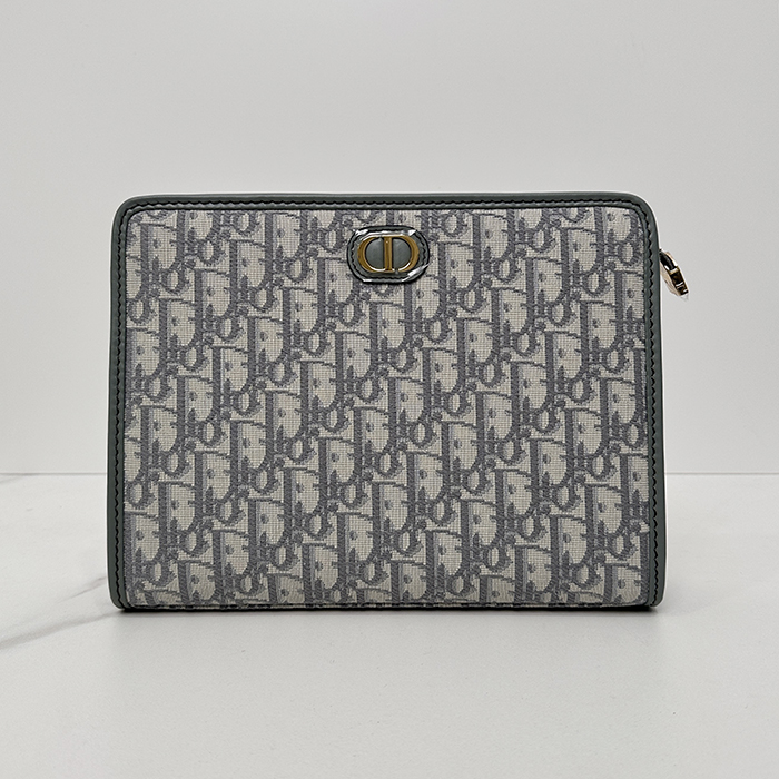 ディオール レディース オブリーク モンテニュー クラッチバッグ -   Gray - bab606x