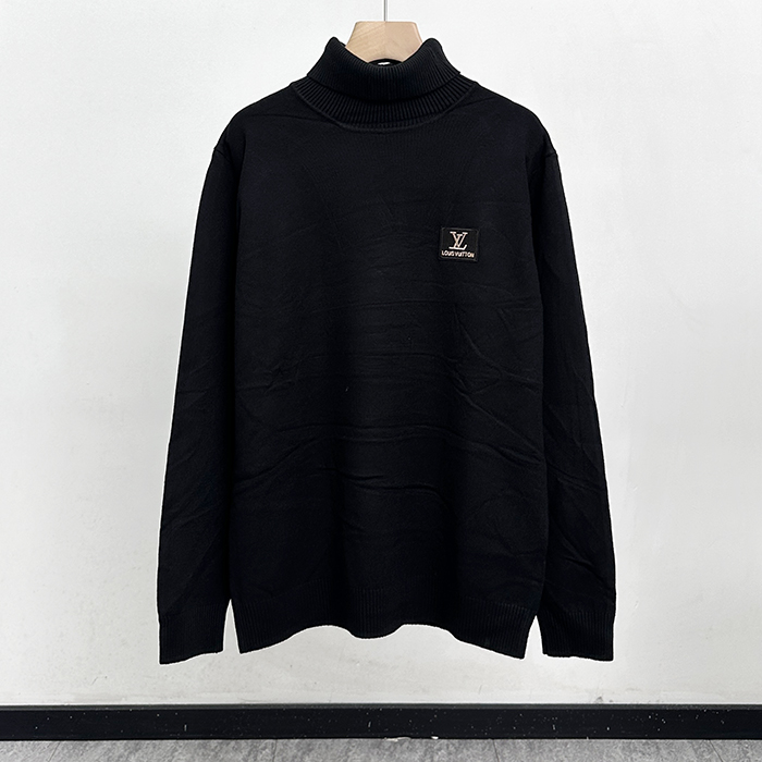  Basic Turtle-neck Cashmere er - ルイヴィトン メンズ ベーシック タートルネック カシミア セーター Lou01479x.Size ブラック