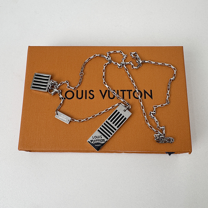 ルイヴィトン メンズ ホワイト ゴールド ネックレス -   - acc2074x