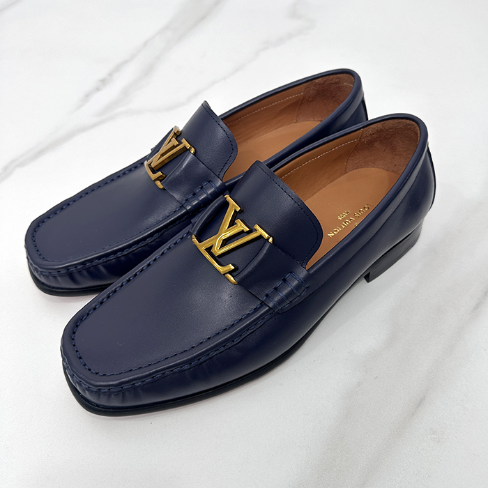 ルイヴィトン メンズ クラシック ブルーローファー - - lou04314x