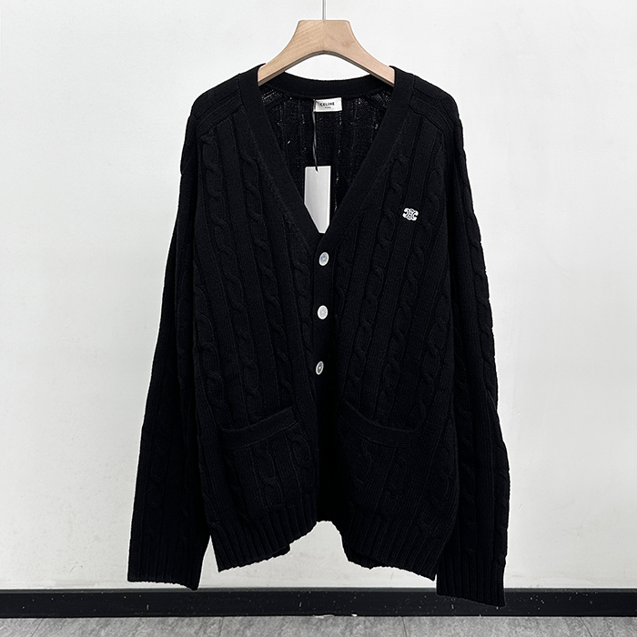 セリーヌ ユニセックス Vネック カーディガン - Celine  - cec5290x