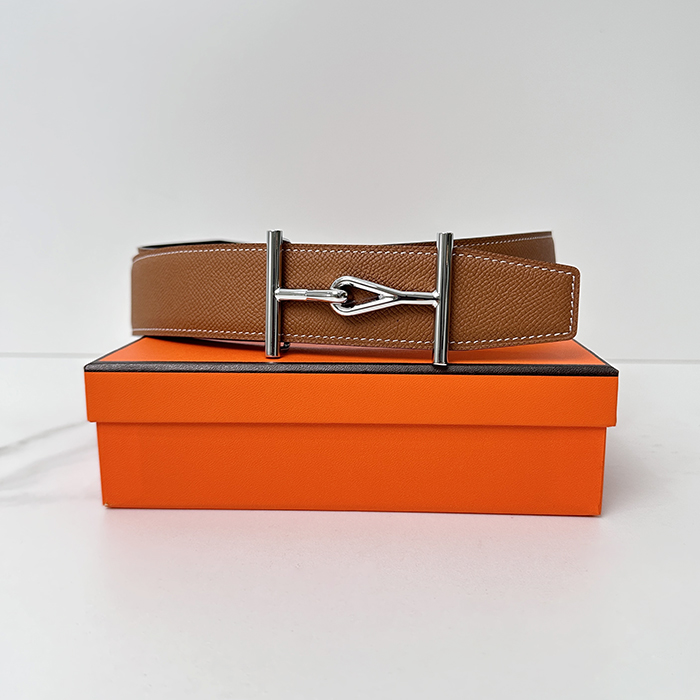 エルメス メンズ ジャンボ バックル リバーシブル ベルト - réversible - bel393x