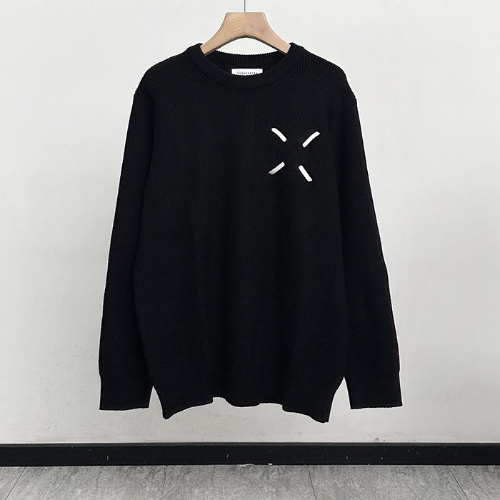メゾンマルジェラ メンズ ラウンドネックニット - Maison margiela Knitwear - mac8405x 
