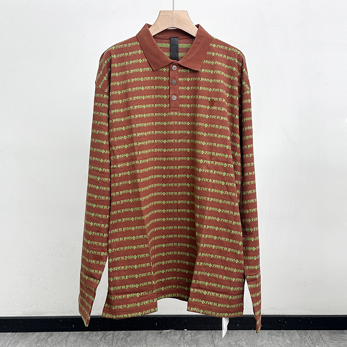 クロムハーツ メンズ ポロ 長袖Tシャツ -  Polo- chc8004x