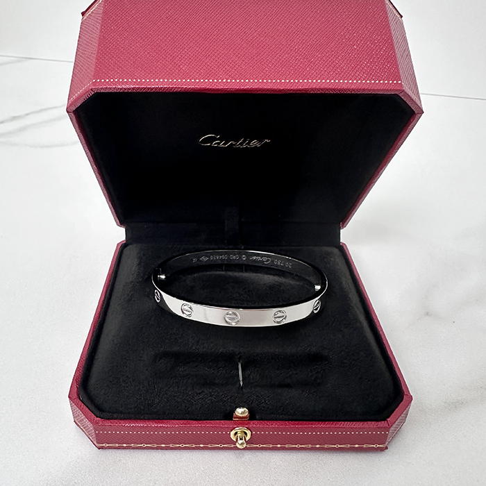  ラブブレスレット ホワイト ゴールド B6035417 カップルブレスレット - ca0002z  Love Bracelet Platinum