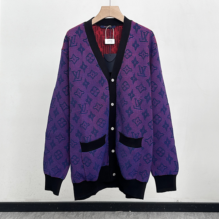 ルイヴィトン メンズ オプティカル モノグラム カーディガン -  Optical   - lv124x