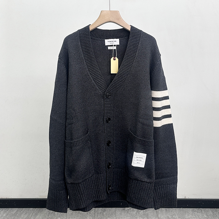 トムブラウン メンズ Vネック カーディガン -   - thc3074x