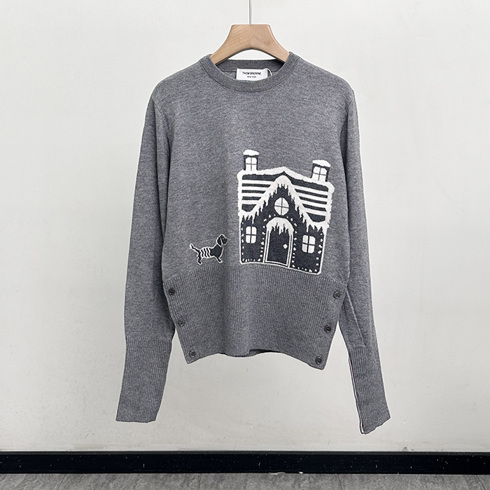 トムブラウン レディース ラウンドネックニット -  Knitwear - thc4948x