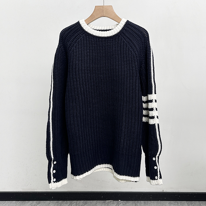 トムブラウン メンズ ラウンドネックセーター- er - thc4962x