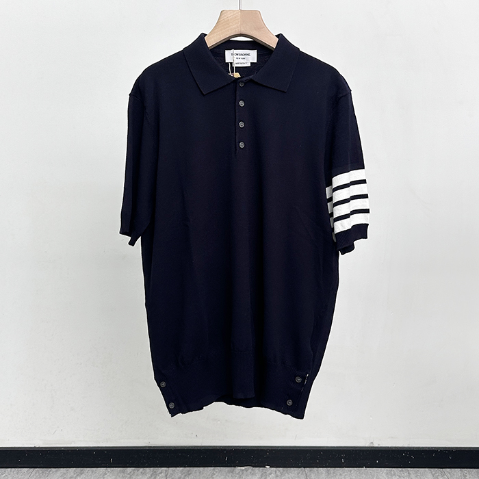 トムブラウン メンズ ポロ 半袖Tシャツ - Polo- thc7642x