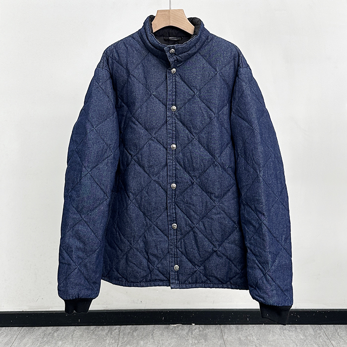 クロムハーツ メンズ キルティング デニム ジャケット - Denim  - chc0422x