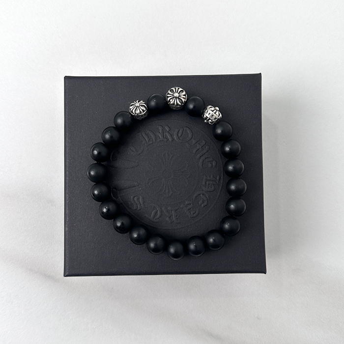 Chrome hearts casual bangle - クロムハーツ カジュアル ブラック ブレスレット Chr0001.