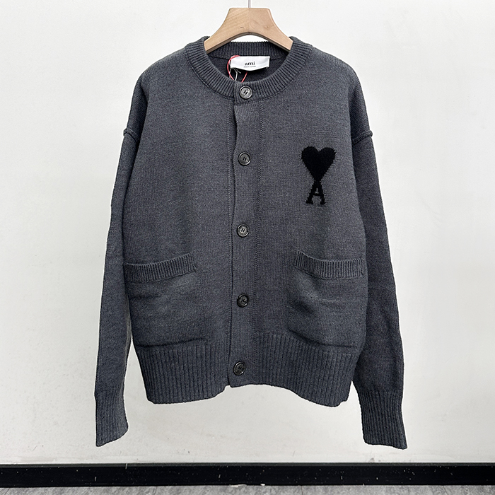アーミーユニセックス ラウンドネックカーディガン - Ami - amc8506x