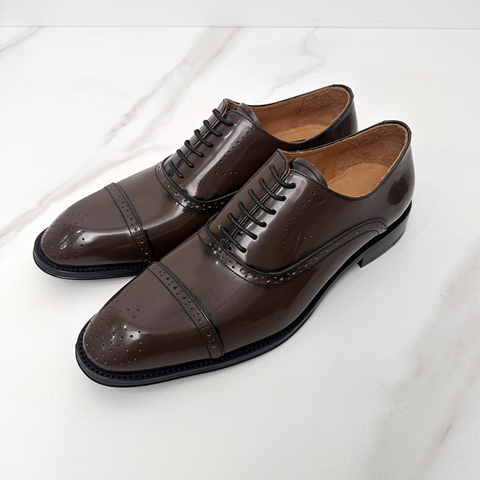 ,LOUS2191 - ルイヴィトンメンズレザーオックスフォードキャメル