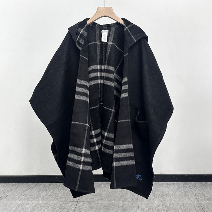 バーバリー レディース リバーシブル チェック ケープ-   Check Cape - acc5990x