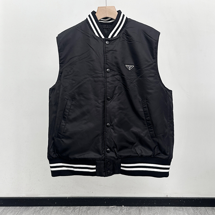 プラダ メンズ ブラック リナイロン ベスト - pra02893x
