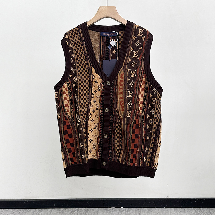 ルイヴィトン メンズ Vネック ベスト -   lvc8705x