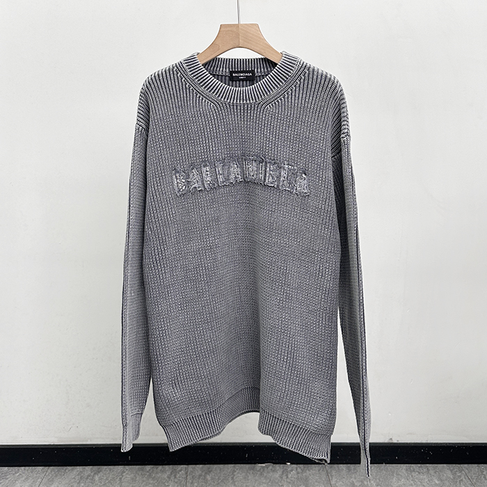 バレンシアガ メンズ ラウンドネックニット -  Knitwear - bac8674x