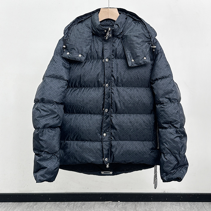  - クロムハーツ メンズ LOGO カジュアル ダックダウン パディング Chr0095x.Size(s - xl).ブラック