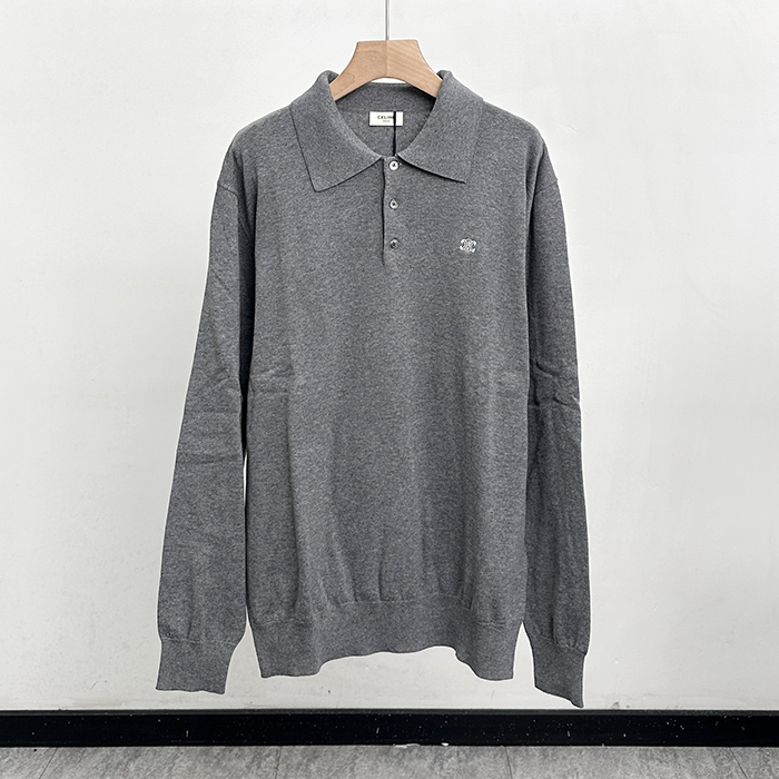 セリーヌ ユニセックス ポロ ニットアウターウェア - CelinePolo Knitwear - cec8344x