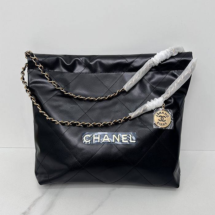 シャネル22バッグ スモール ブラック ゴールド - Chane 22 Small - ch2720z