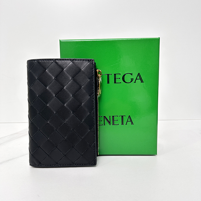 ボッテガヴェネタ メンズ ミディアム イントレッチアート 폴더형 ジッパー 財布 -   Foldable Zipper - bvw369x