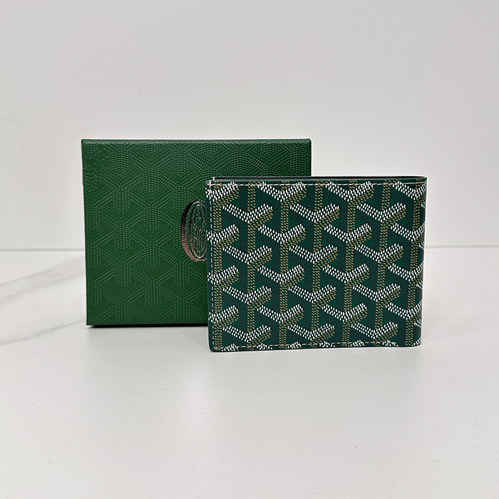 ゴヤール ユニセックス グリーン ビクトワール 二つ折り財布 - Victoire s - gow52x