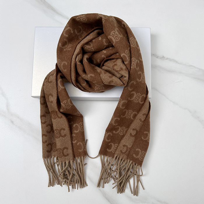 セリーヌ ユニセックス ブラウン マフラー - CelineBrown Muffler - acc2339x