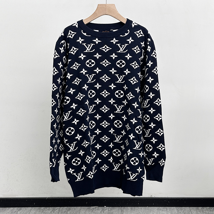 ルイヴィトン メンズ グリーン クルーネック ニット -  Green  - lv1724x