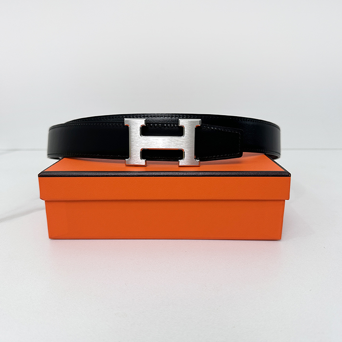 エルメス メンズ H バックル リバーシブル ベルト -  H Buckle  - bel397x