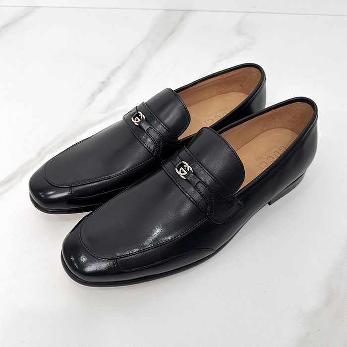 2025 - グッチメンズ レザーローファー GUCS0638,ブラック