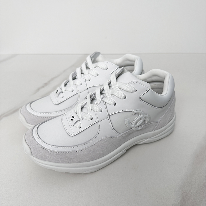 シャネル2019 ユニセックス ランニングシューズ CHAS0390.ホワイト