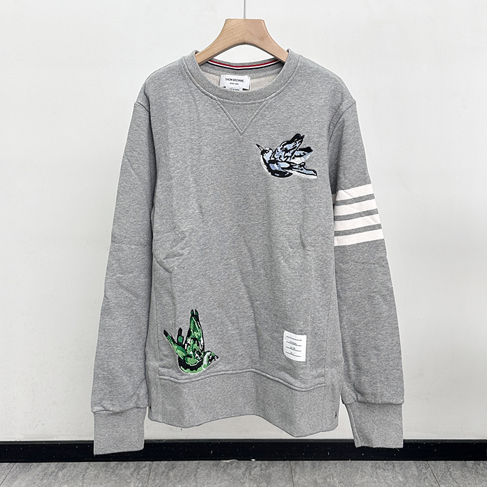 トムブラウン メンズ ラウンドネックスウェット -  - thc12290x