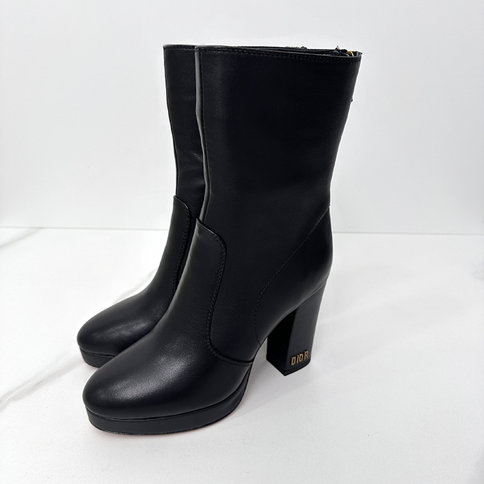   High Heel Boots - ディオールレディースレザーハイヒール ブーツ DIOS0061ブラック