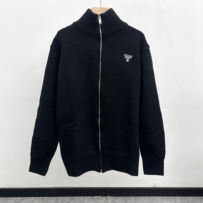 プラダ メンズ ジップアップ セーター -  er - prc4683x