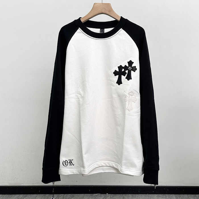 クロムハーツ メンズ ラウンドネック長袖Tシャツ -  Round- chc12161x