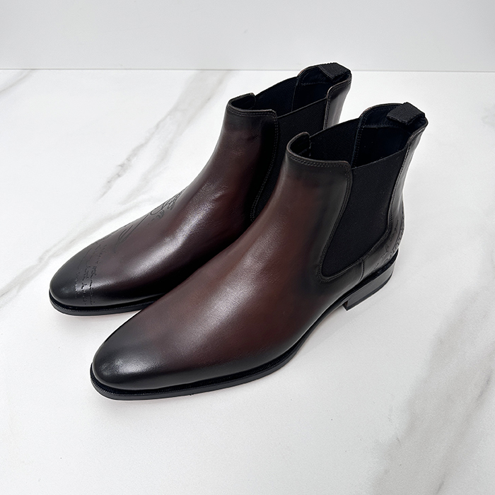 ベルルッティ メンズ 콘트라스트 오슬로レザーブーツ - Contrast Oslo  Boots - bes7507x
