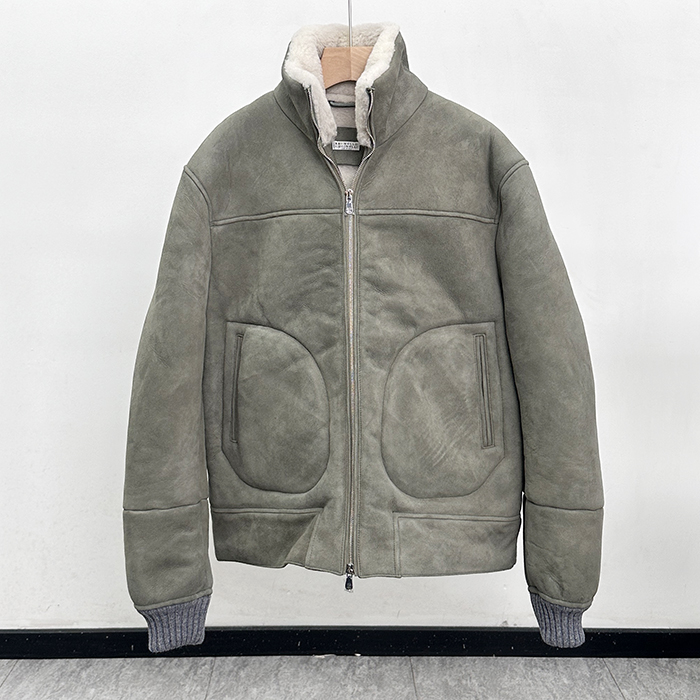 ブルネロクチネリ メンズ レザージャケット -  Cucinelli   - brc4209x