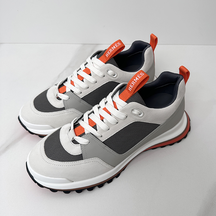 エルメス メンズ レザー スニーカー -  Leader  - hes8661x