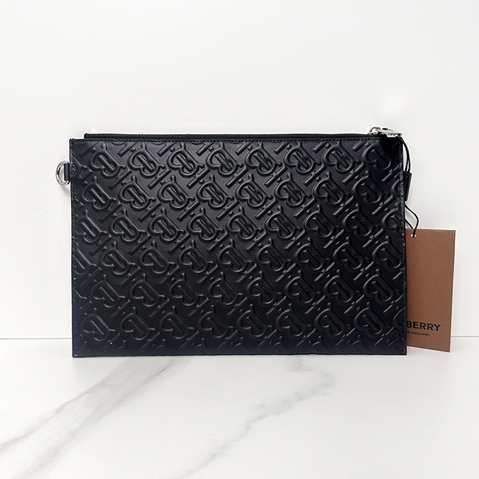  , 30cm - バーバリー ユニセックスレザークラッチバッグ ,BURB0403,30cm