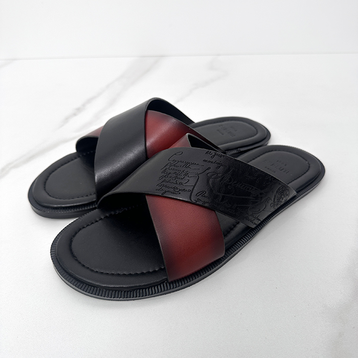 ベルルッティ メンズ ブラウン スリッパ - Brown  - bes724x