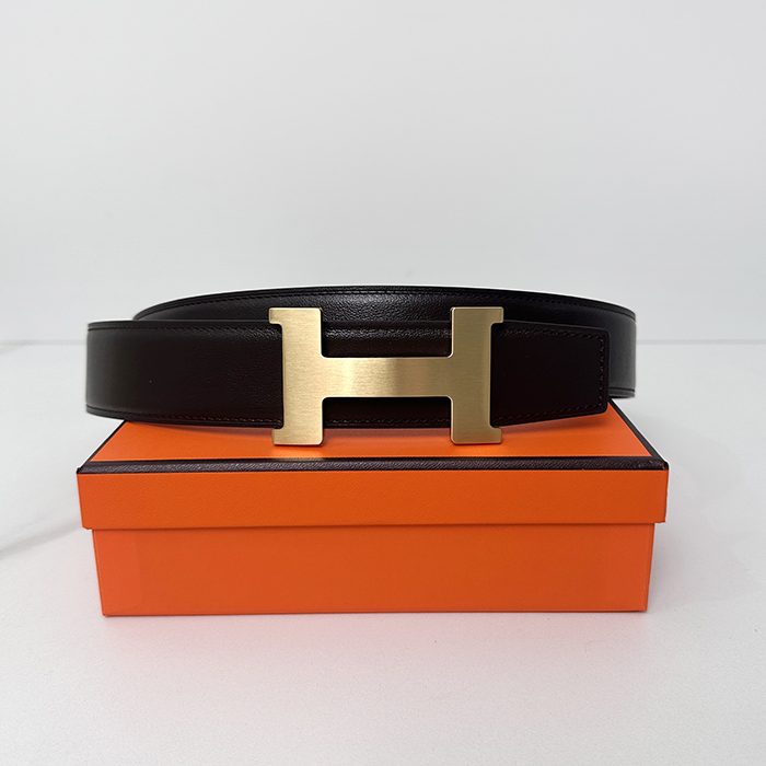 エルメス メンズ コンスタンス バックル リバーシブル ベルト -  Constance - bel428x