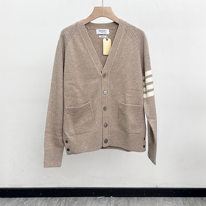 トムブラウン メンズ Vネック カーディガン -   - thc12399x