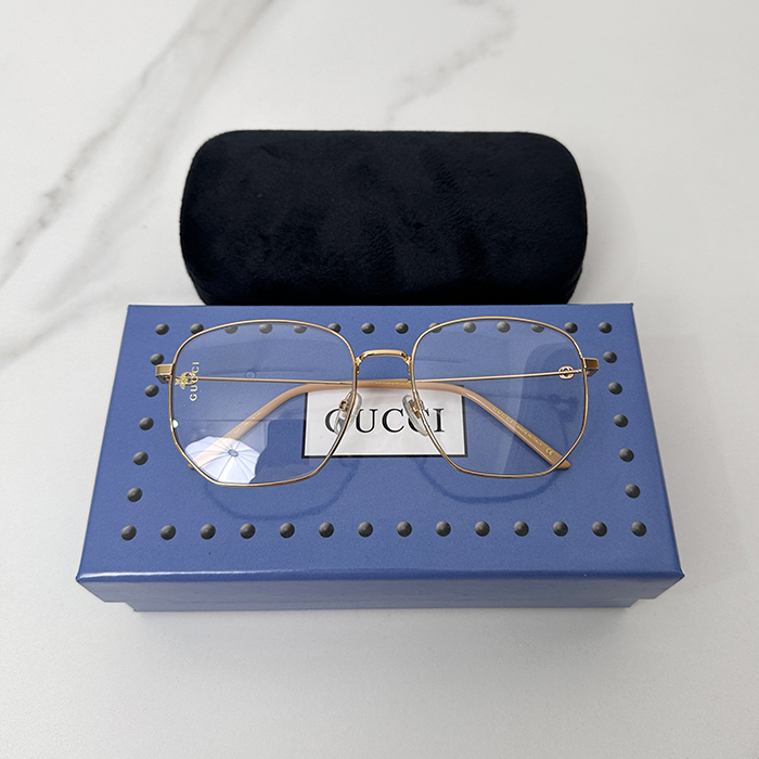 Frame Glasses - グッチ メンズ レトロ LOGO フレーム 眼鏡 Guc01076x.3