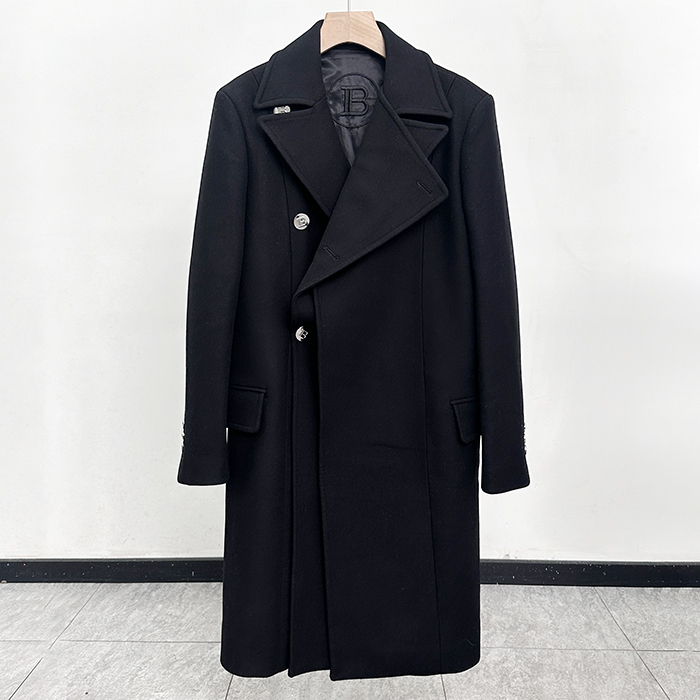 バルマン メンズ ブラック コート - Balmain  - bam236x