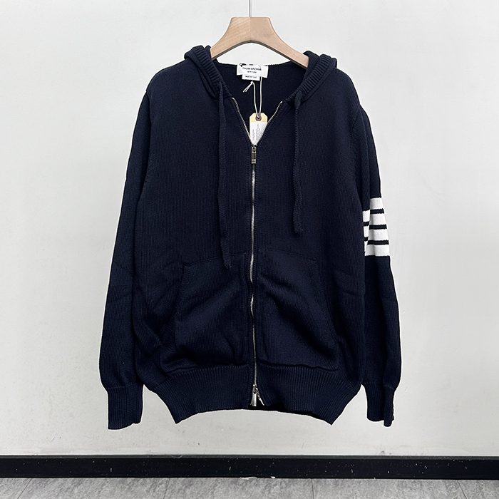 トムブラウン メンズ カジュアル ネイビー フーディーTシャツ -  - to131x